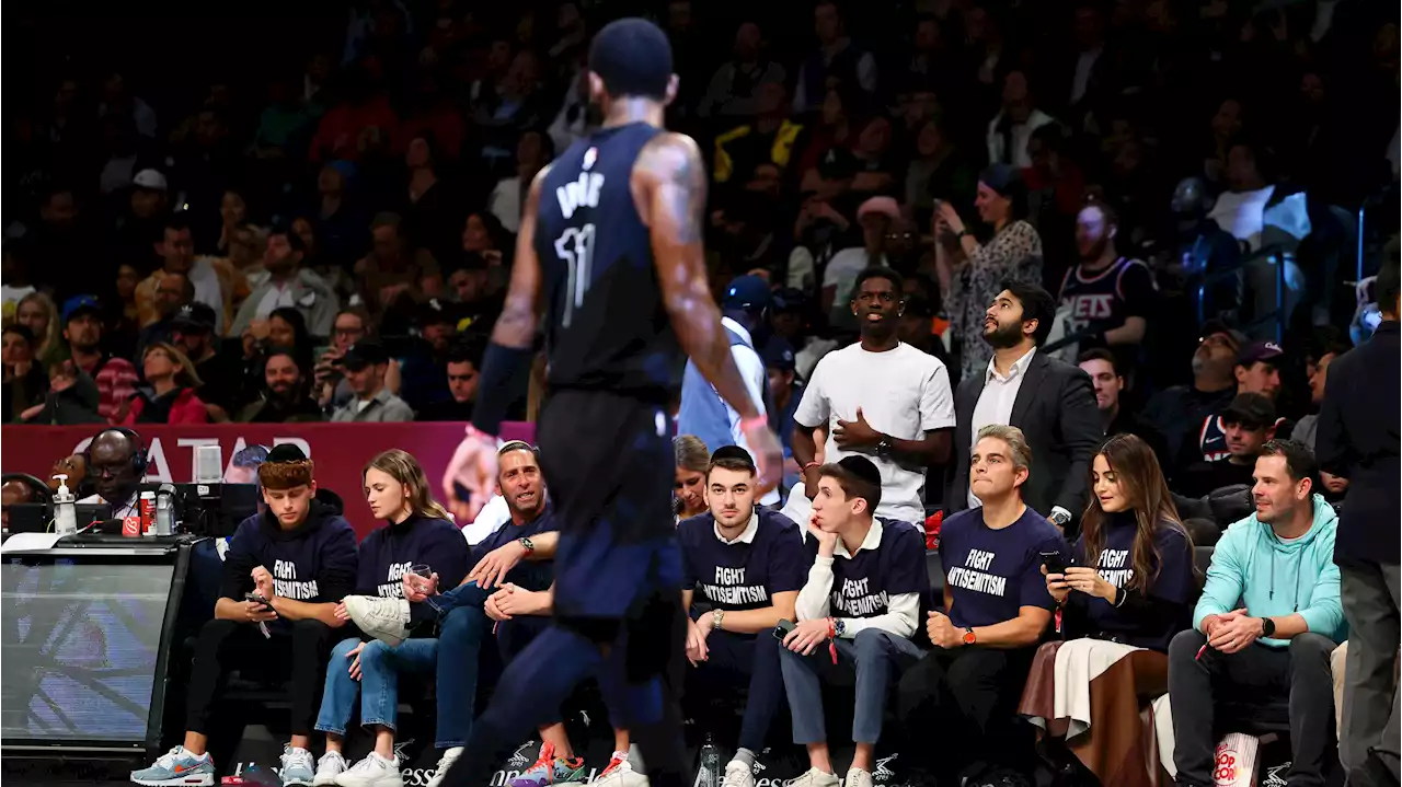 Fans Wear ‘Fight Antisemitism' Shirts Courtside at Nets Game