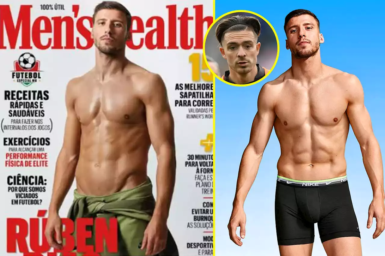 Grealish sends three-word reply as he ribs Dias for appearing on Men's Health cover