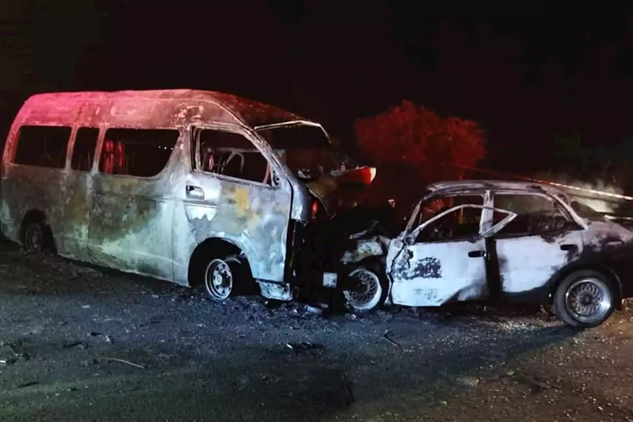 Seven dead as taxi, car burst into flames after head-on KZN crash | The Citizen