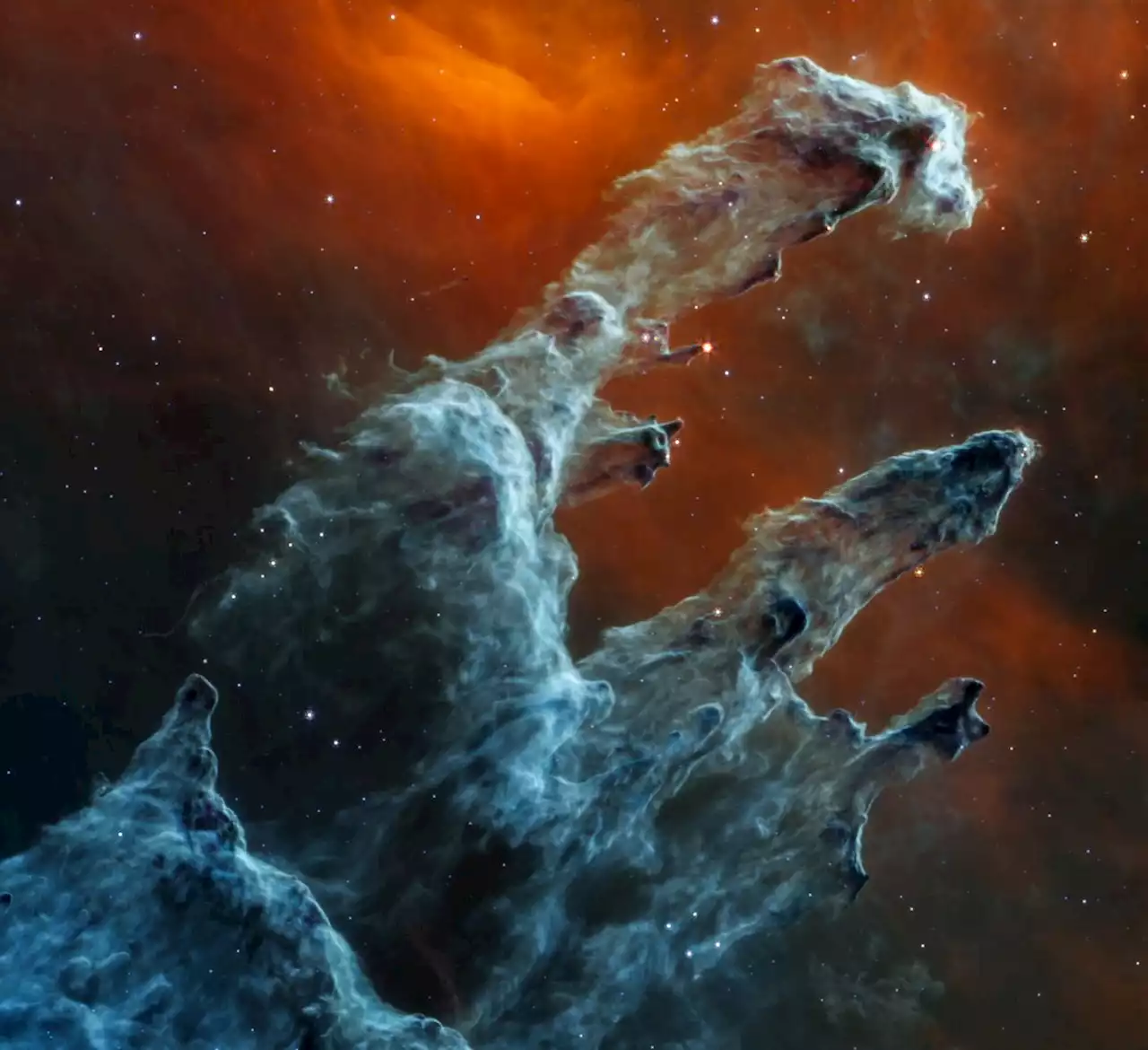 Another Version of the Pillars of Creation from Webb