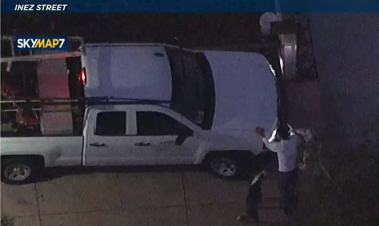 LIVE: Suspect steals van, truck during dangerous police chase in LA, Orange County