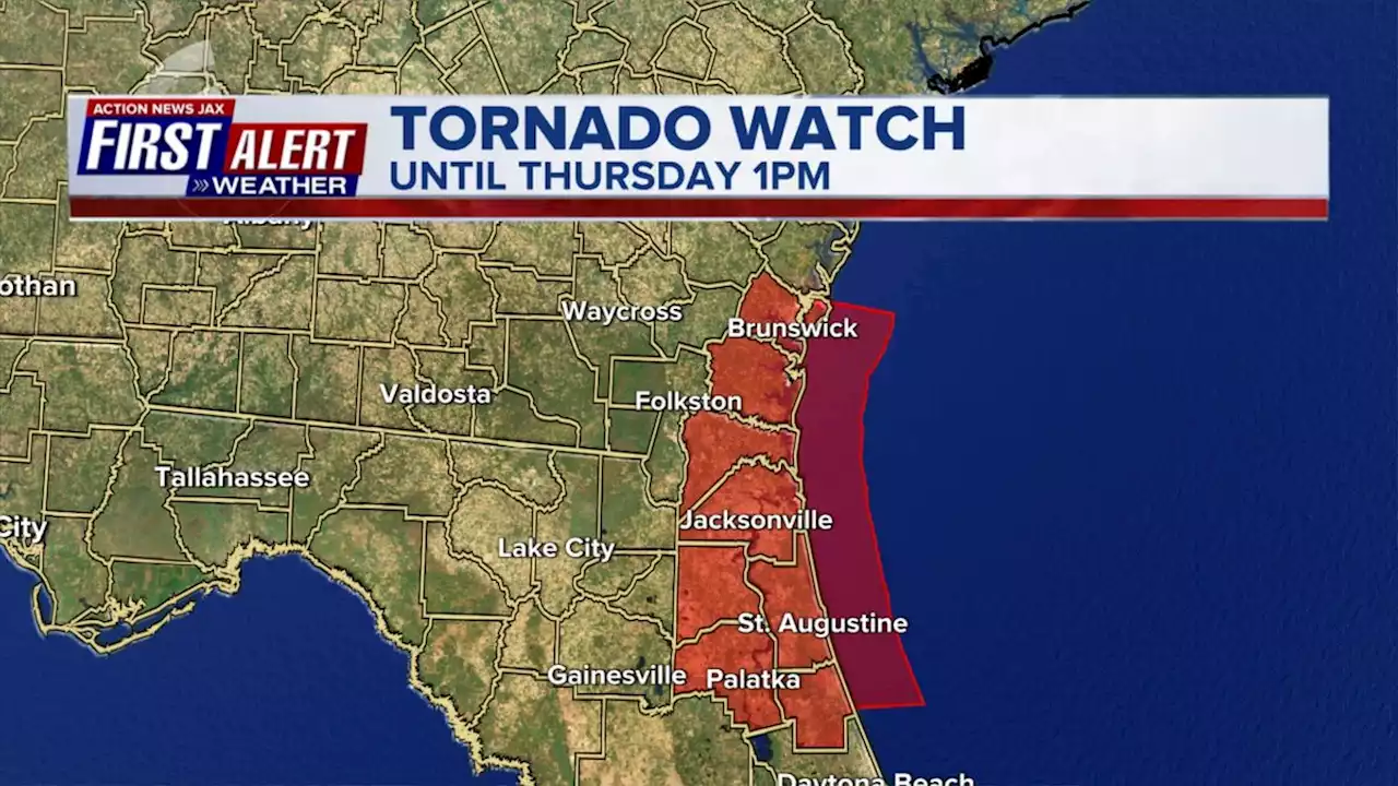 NICOLE LIVE UPDATES: Tornado watch in effect for parts of Northeast Florida, Southeast Georgia