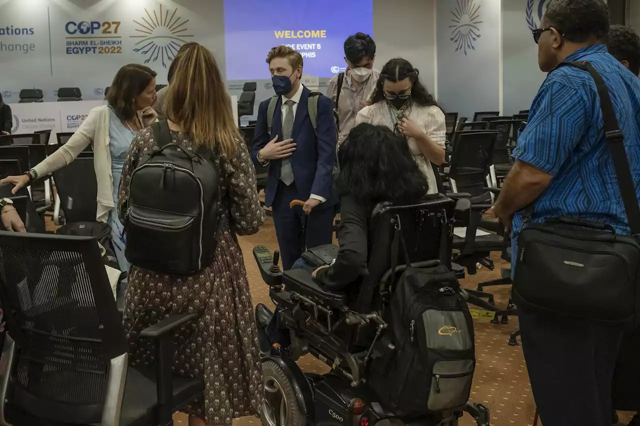 People with disabilities raise voices at climate talks