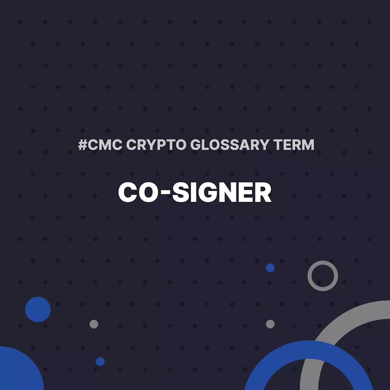 Co-Signer | CoinMarketCap