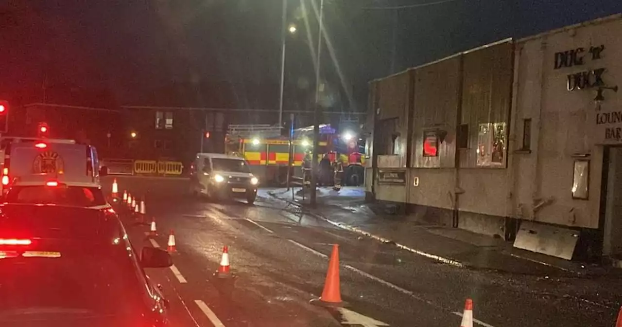 Scots pub destroyed in blaze as firefighters battle overnight to contain inferno