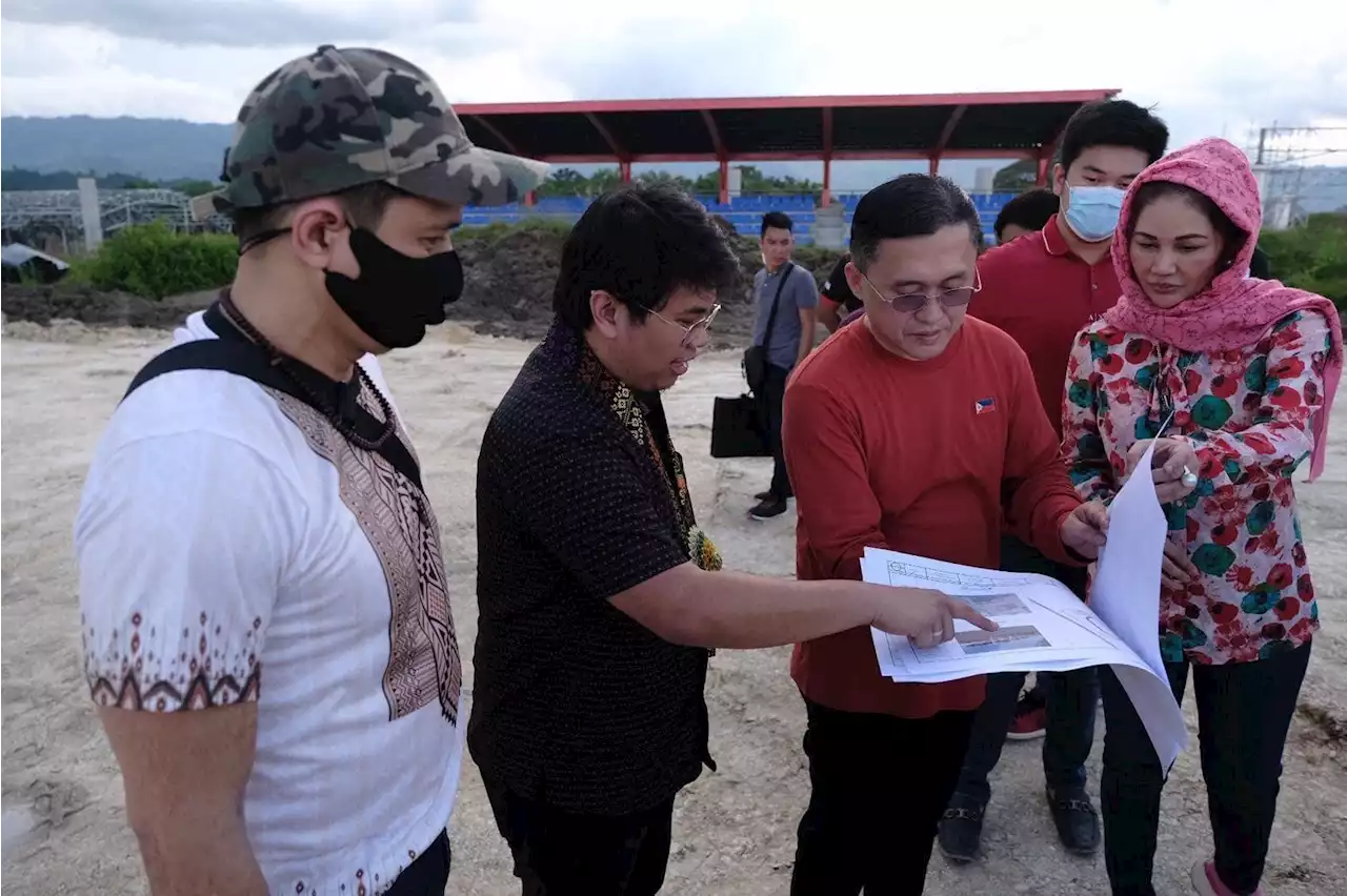 Go inspects sports complex construction in Maguindanao