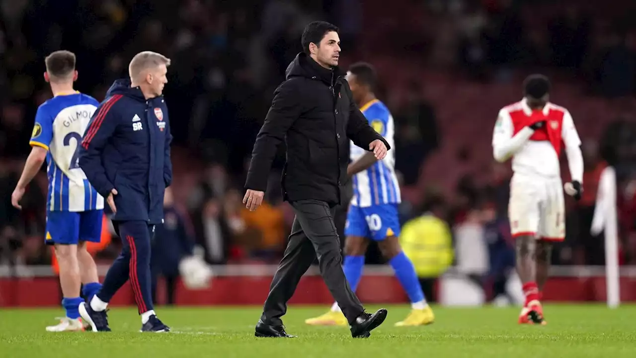 Arteta calls for patience as the Arsenal boss defends two Gunners players in Brighton loss