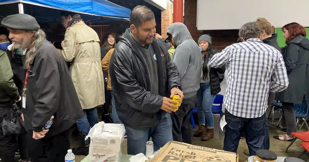 Election night with L.A.’s Democratic Socialists: Bernie Sanders impressions, revolution