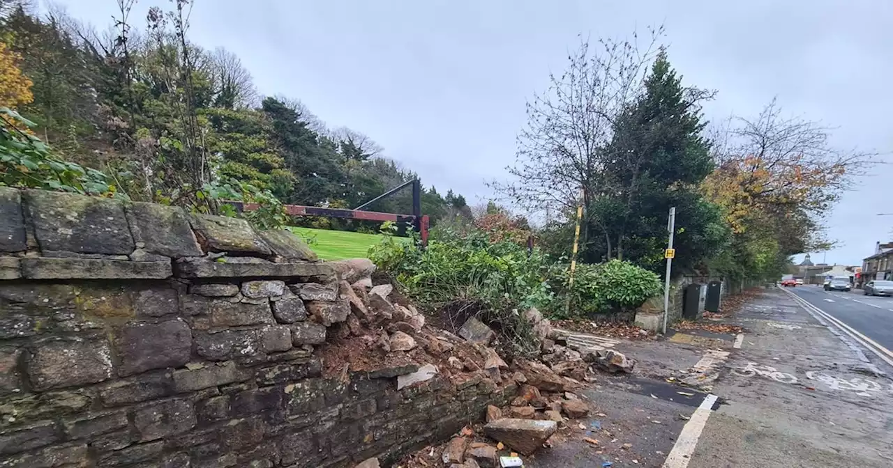 Lancaster bus crash sees person rushed to A&E after wall destroyed