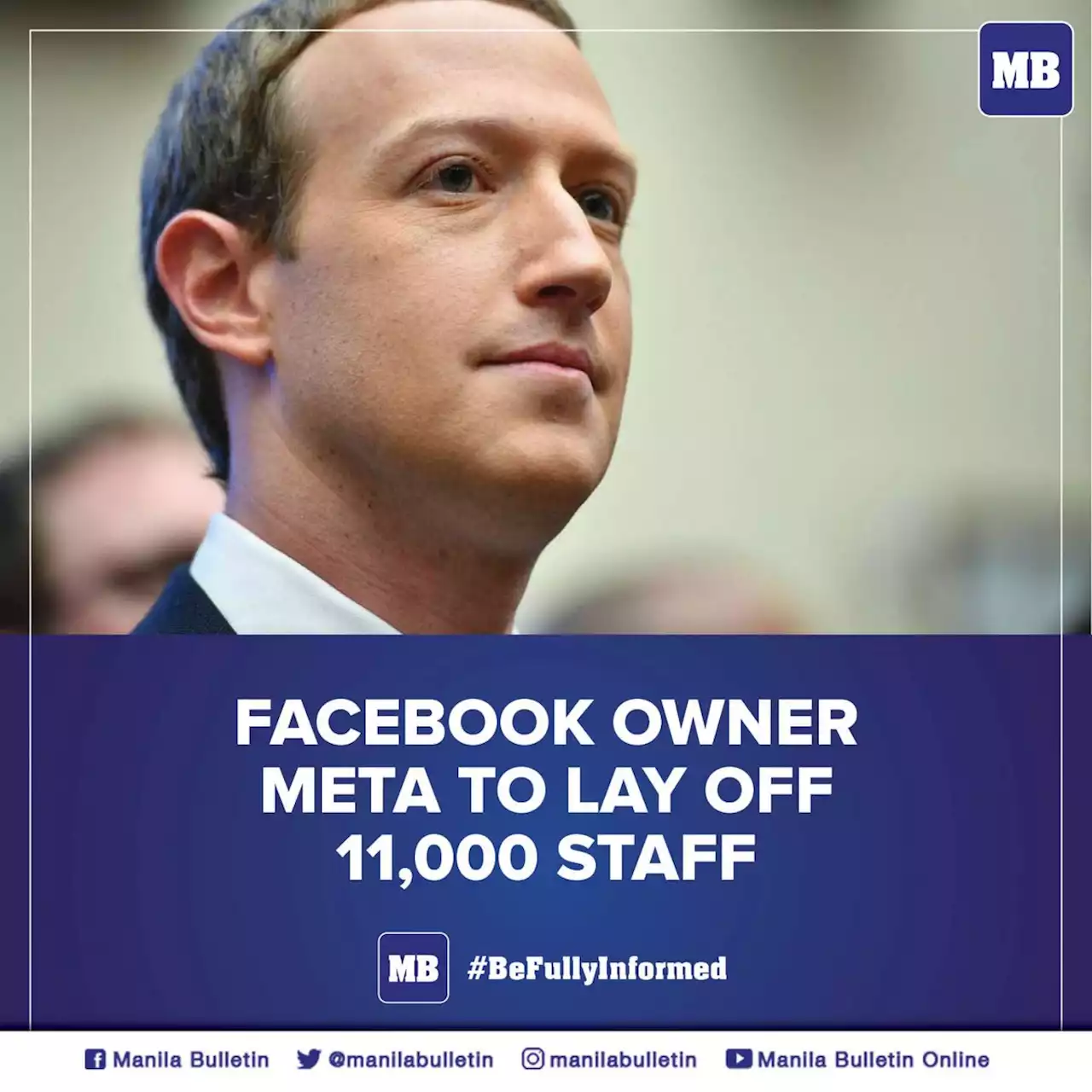 Facebook owner Meta to lay off 11,000 staff