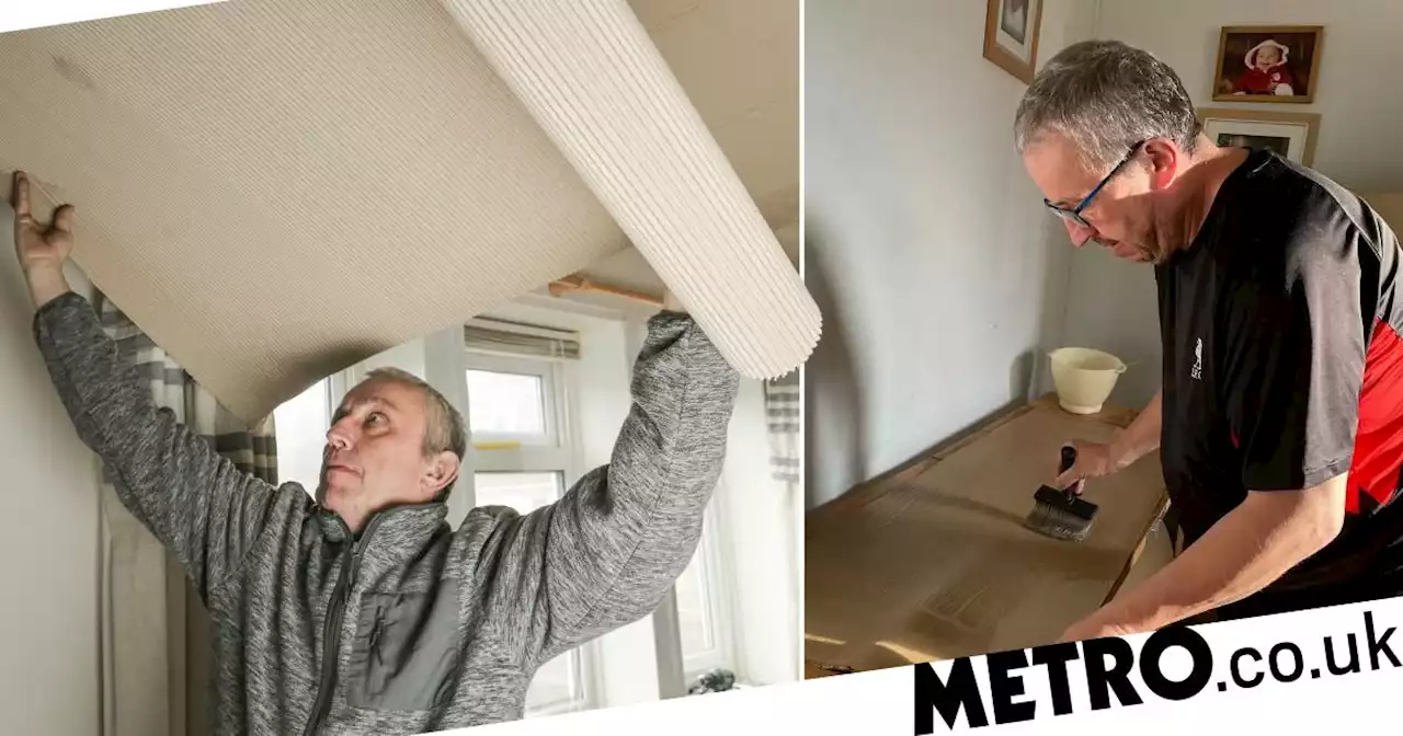 Single dad insulates home with cardboard after bills spiraled to £1,000 a month