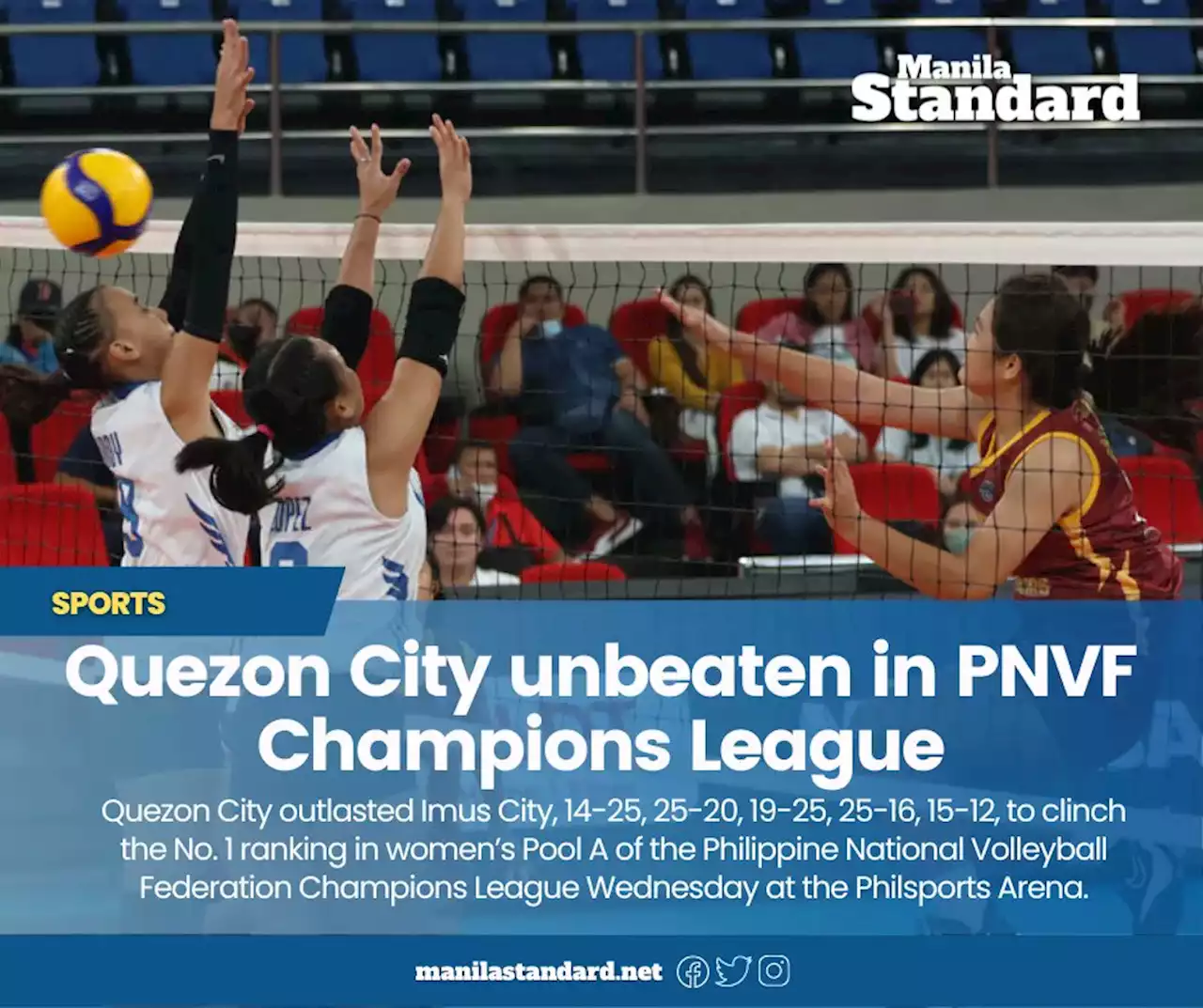 Quezon City unbeaten in PNVF Champions League