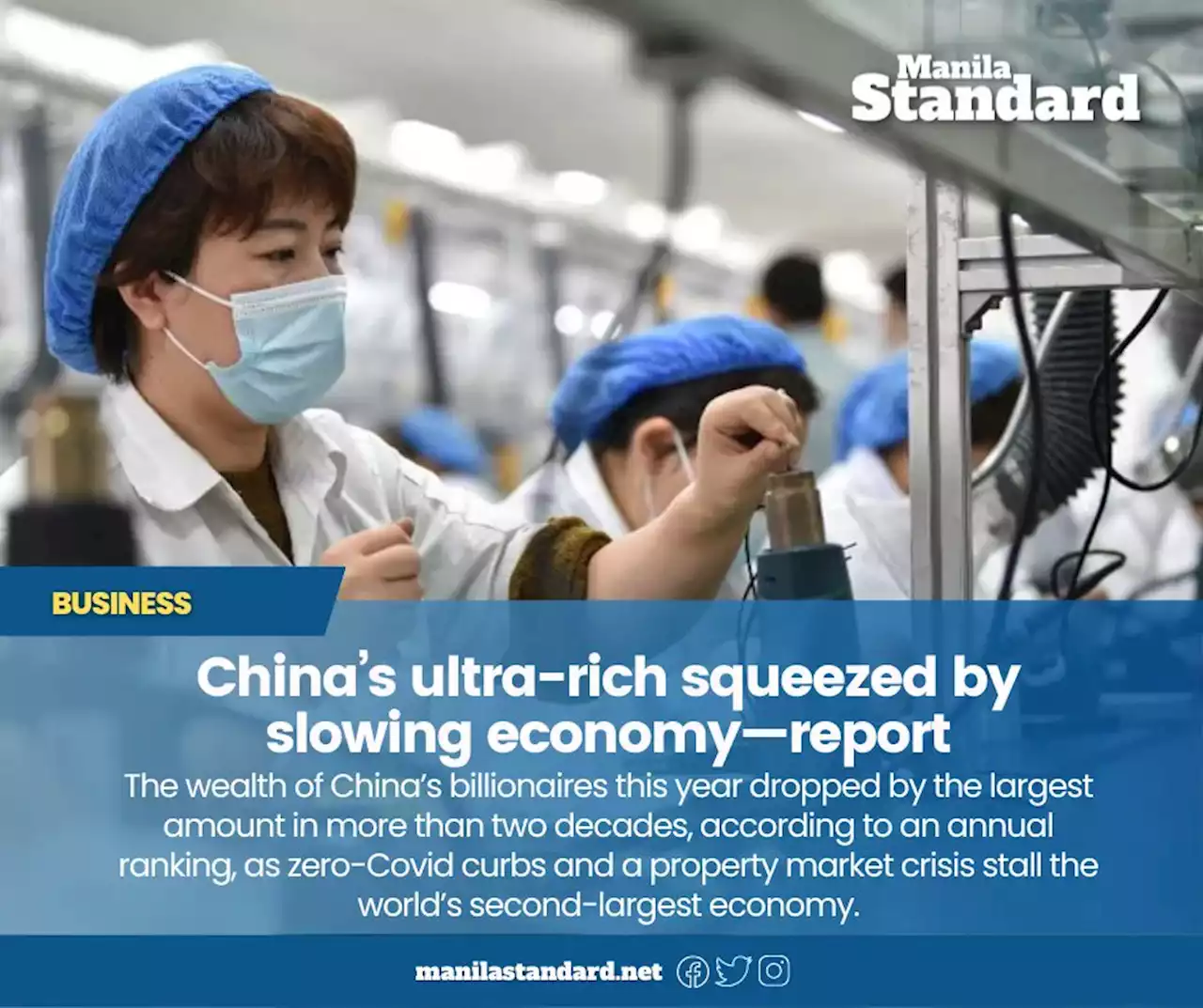 China’s ultra-rich squeezed by slowing economy—report