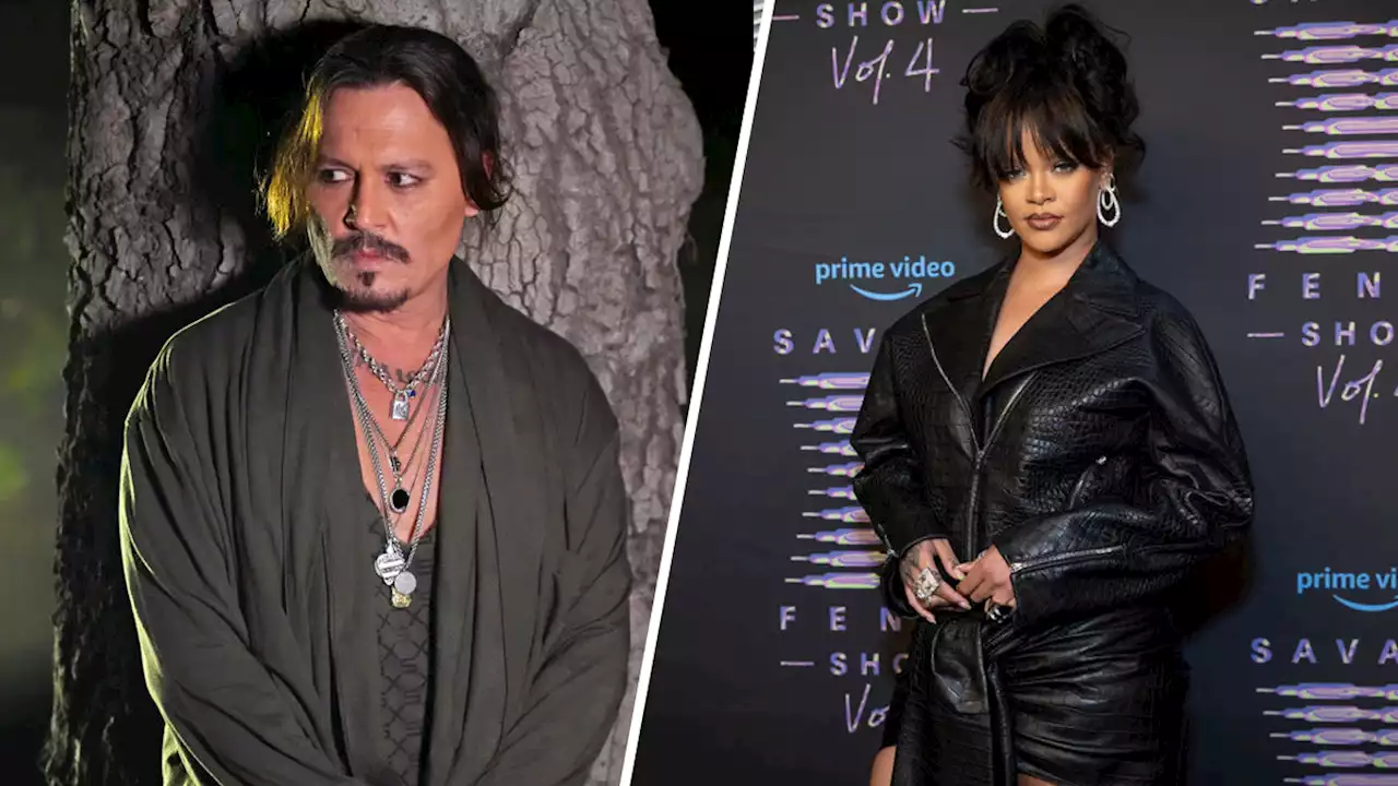 Johnny Depp Makes Controversial Appearance in Rihanna's Fashion Show