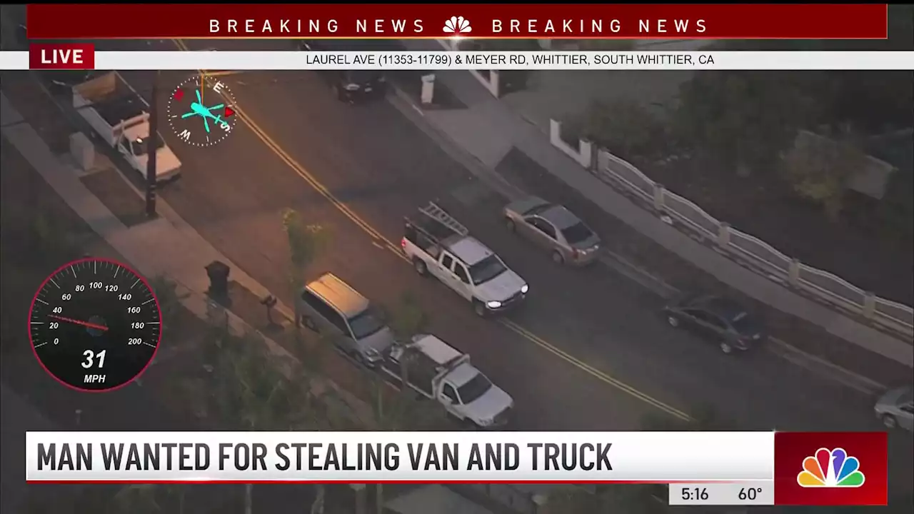 Live: Driver Leading Dangerous Chase Hops Into Not One, But Two Different Vehicles