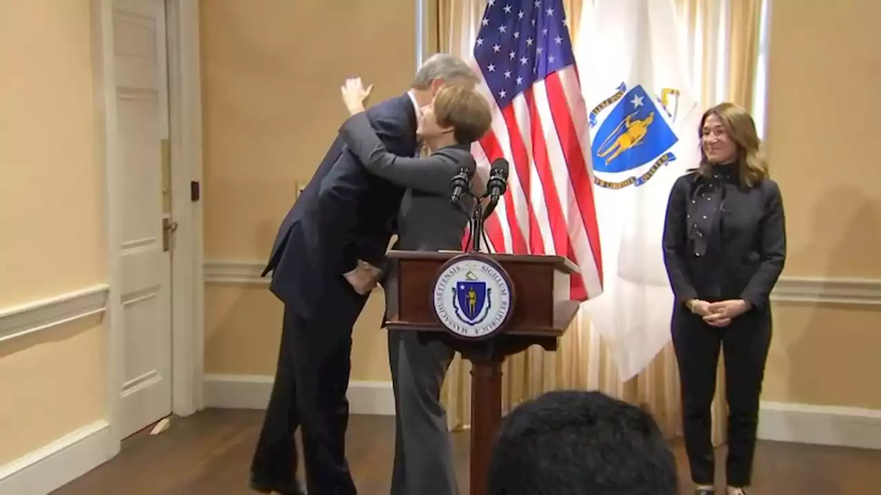 After Being Elected Governor, Healey Meets With Baker to Mark Transition