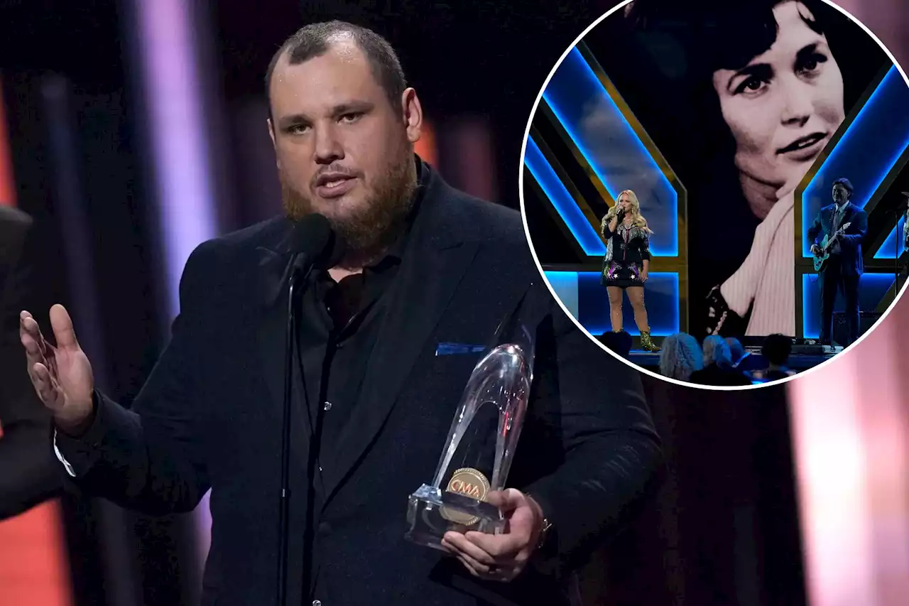 Luke Combs tops CMA Awards; Loretta Lynn, Jerry Lee Lewis honored