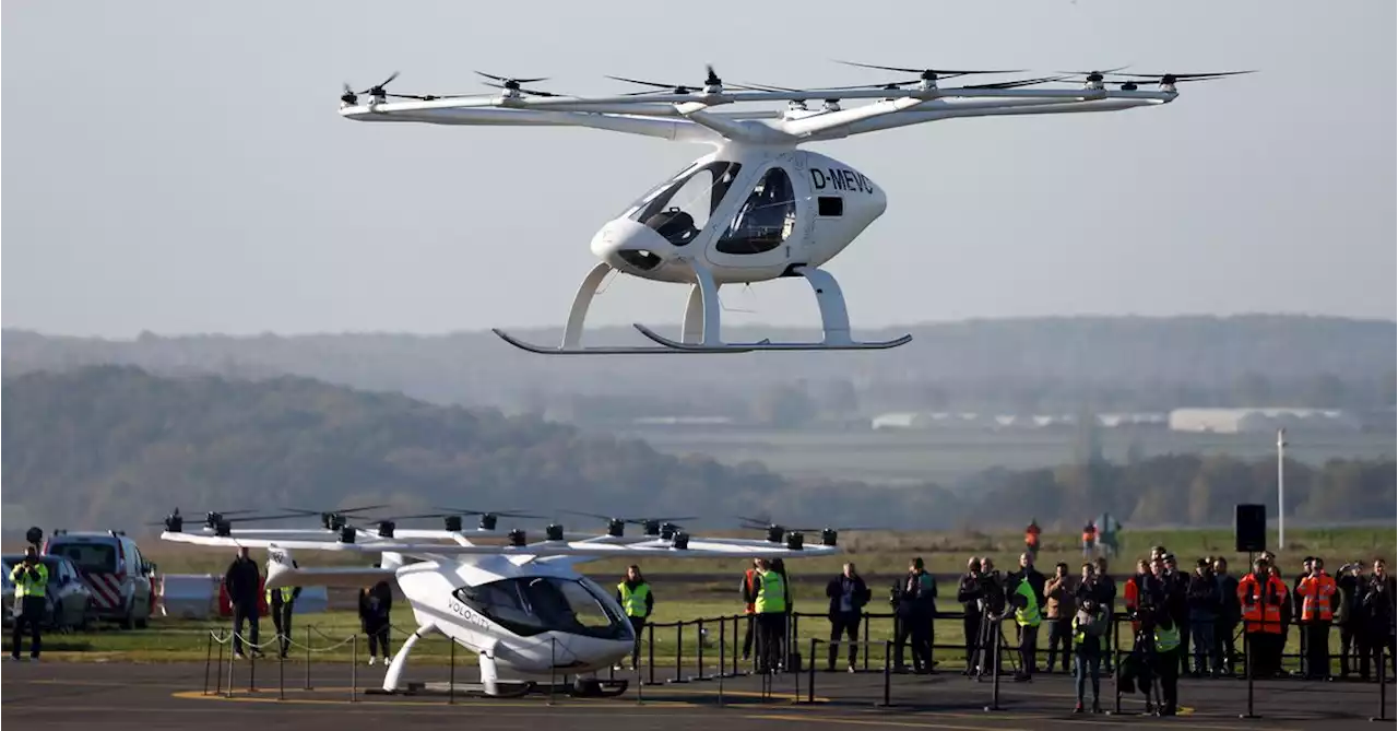 Drone taxi take first spin in air traffic near Paris