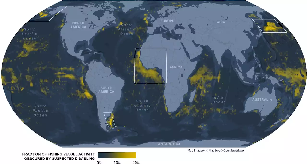 Global Map Reveals Where Fishing Vessels Turn Off Their Identification Devices – Sometimes for Illegal Activity