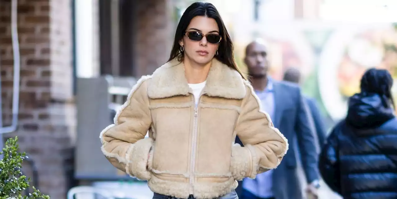 Kendall Jenner's Suede Shearling Jacket and Patchwork Trench Are the It-Girl Coats You Need This Winter