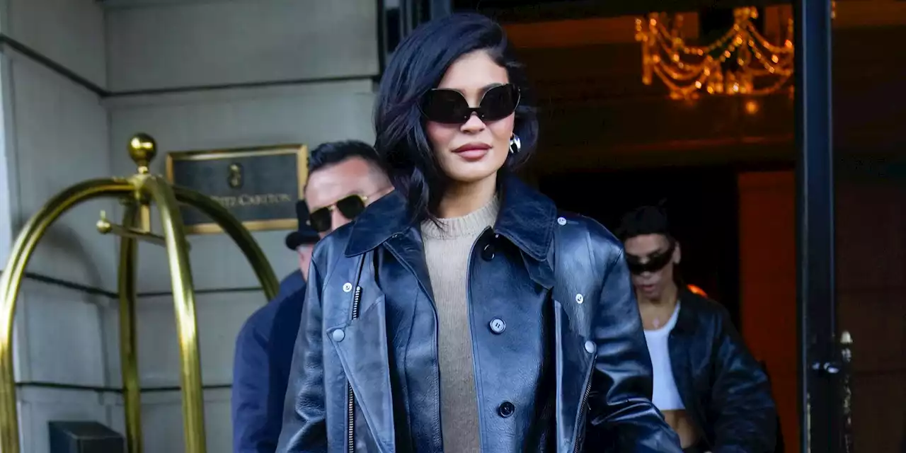 Kylie Jenner Went Out in a Micro Romper and Black Coat in New York City