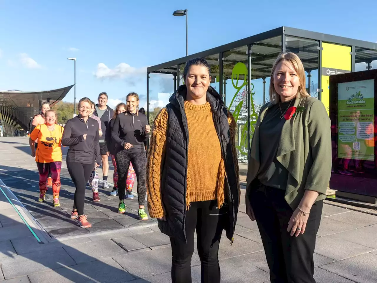 High-tech pavements in Telford charge mobile phones through footsteps