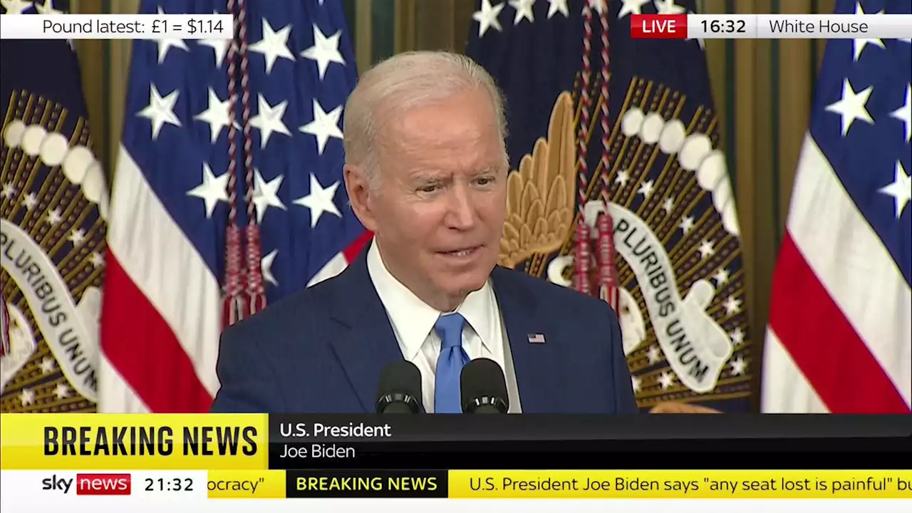 Midterms latest: 'Good day for America', Joe Biden tells the nation after 'red wave' fails to materialise