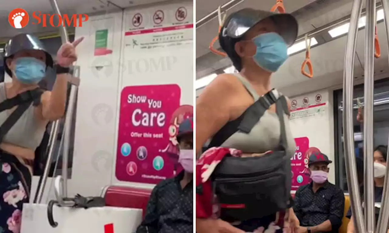 Woman curses man for not wearing mask properly, scolds commuters who told her she's very noisy