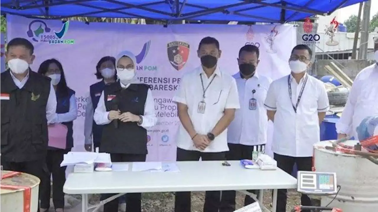 BPOM: CV Samudra Chemical Palsukan Bahan Pelarut Obat Sirop, Isinya 99 Persen Etilen Glikol - Tribunnews.com