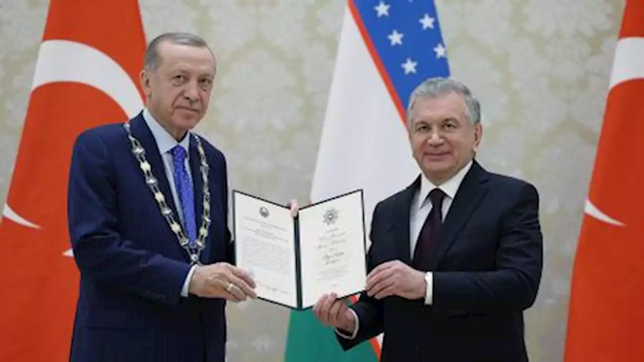 Uzbekistan confers high-ranking Imam al Bukhari Order on Türkiye's Erdogan