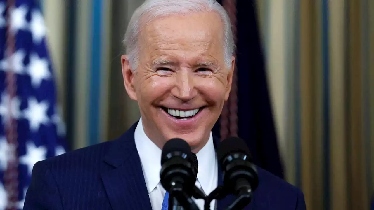 Biden takes victory lap, delighting in stronger-than-expected Democratic midterm election results