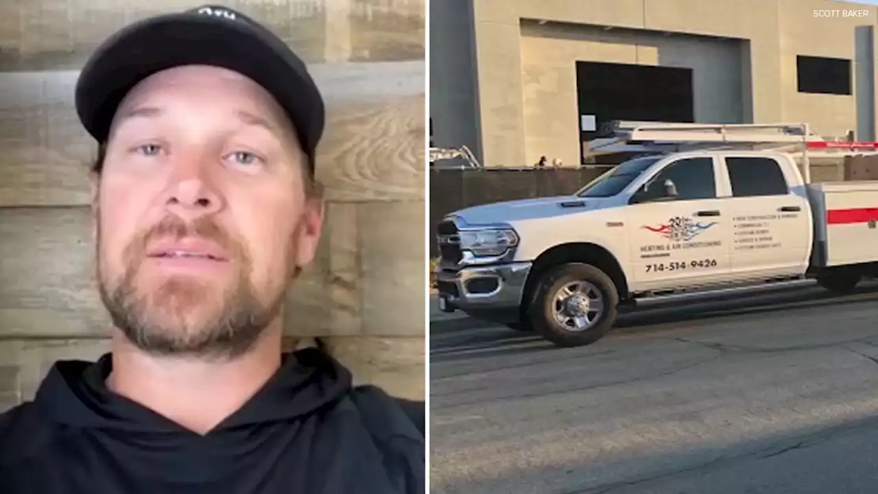 HVAC company owner offers extra work van to family who had theirs stolen during OC chase