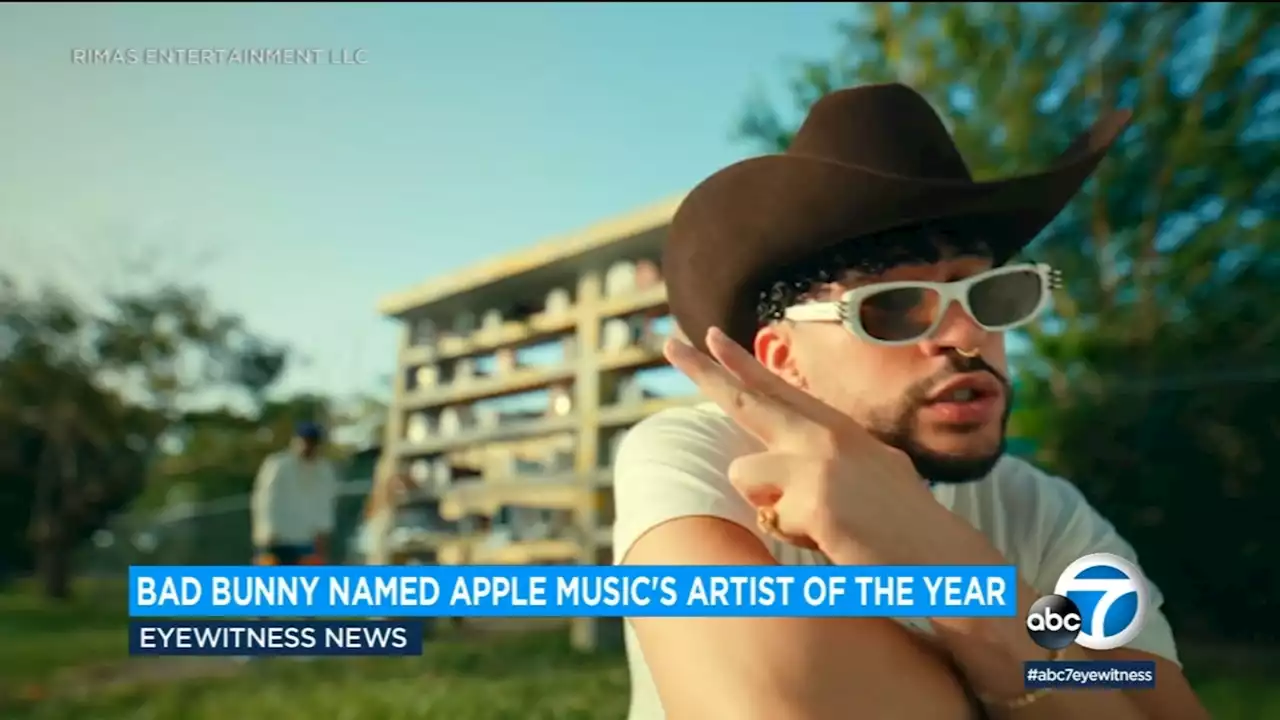 Reggaeton star Bad Bunny named Apple Music's Artist of the Year after huge 2022