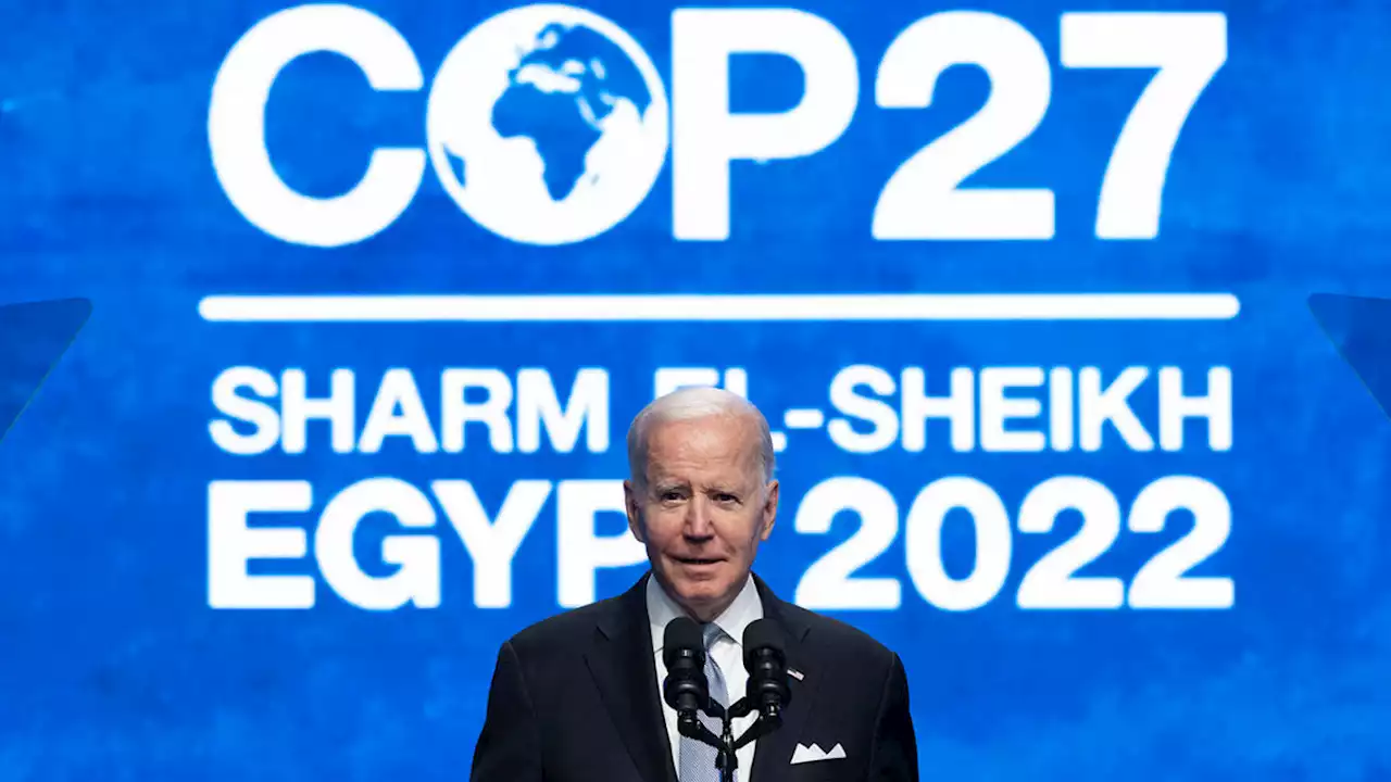 Biden touts U.S. climate progress at COP27, unveils new methane plan