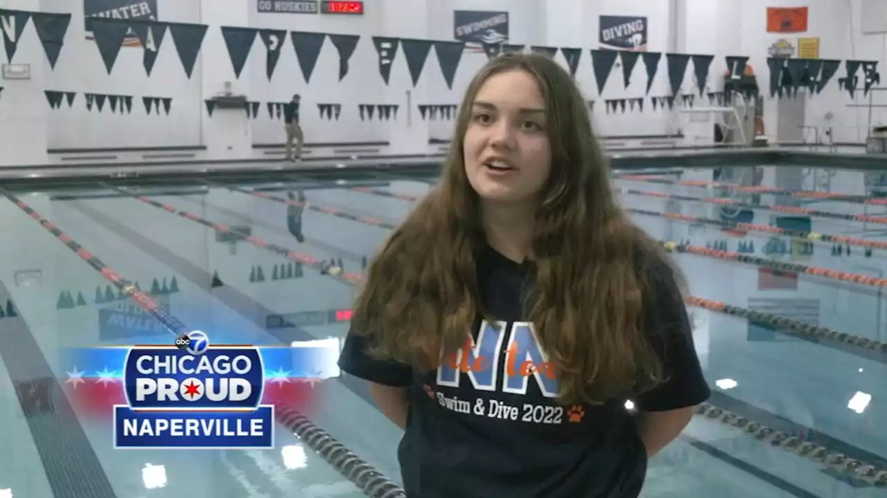 Naperville North swimmer who had foot amputated in childhood makes school history