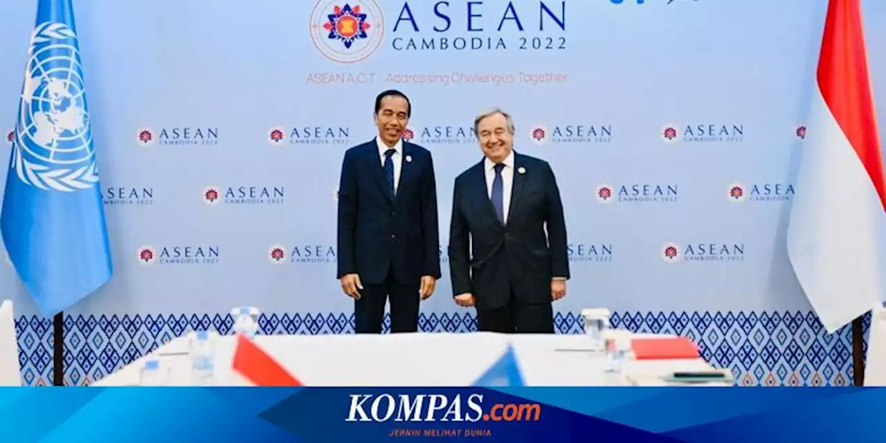 Jokowi Bertemu Sekjen PBB dan Presiden Dewan Eropa di Phnom Penh