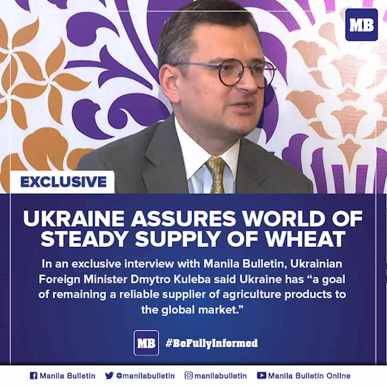 Ukraine assures world of steady supply of wheat