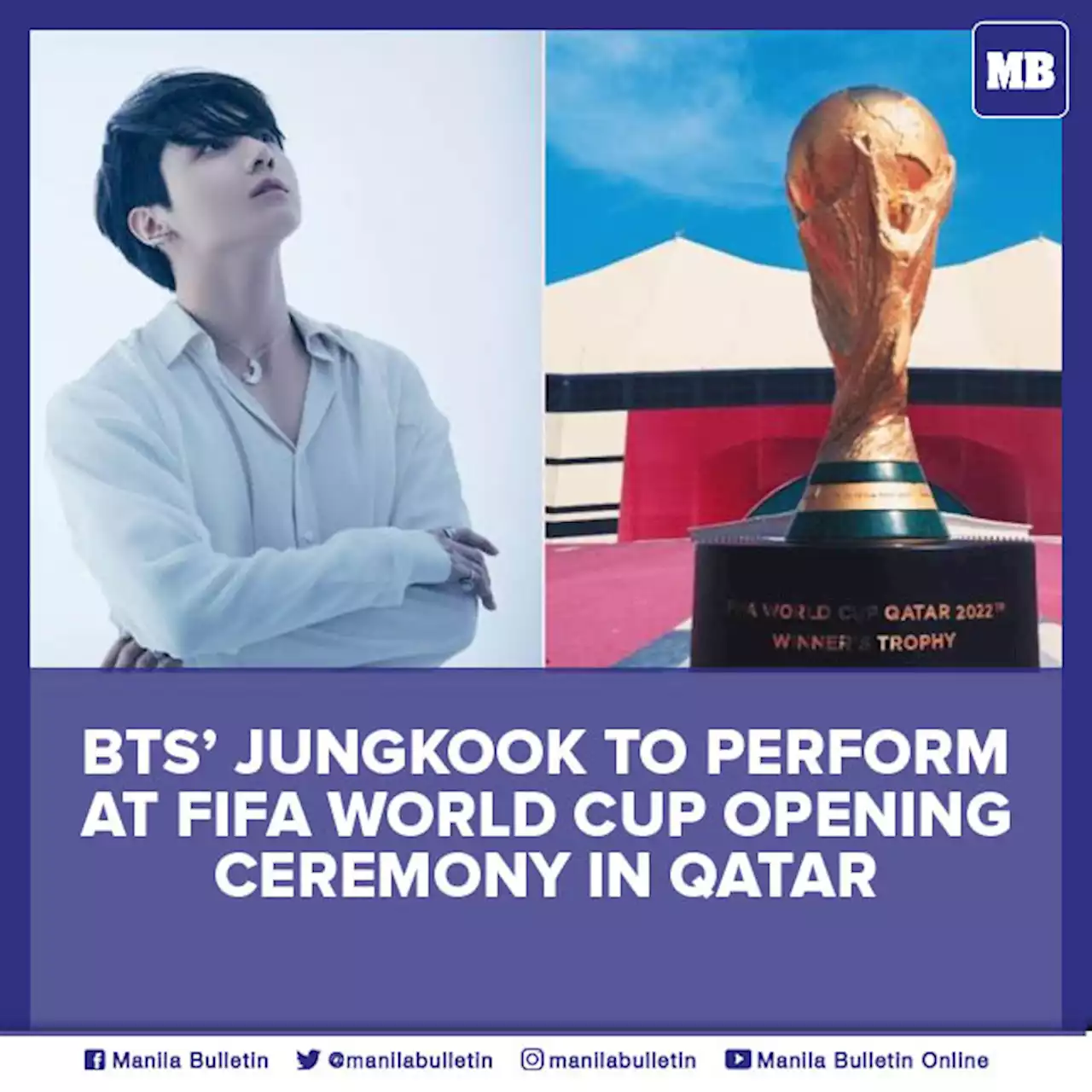 BTS’ Jungkook to perform at FIFA World Cup opening ceremony in Qatar