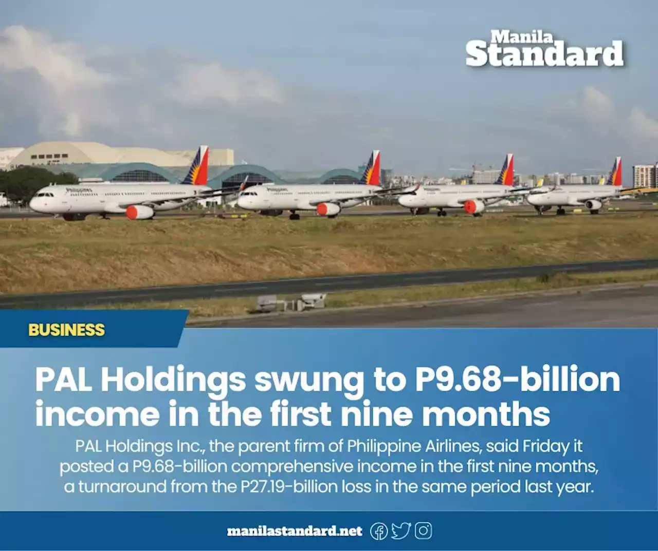 PAL Holdings swung to P9.68-billion income in the first nine months