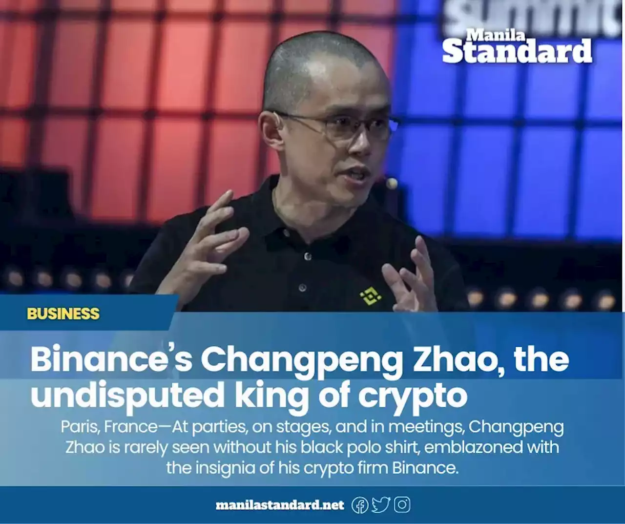 Binance’s Changpeng Zhao, the undisputed king of crypto