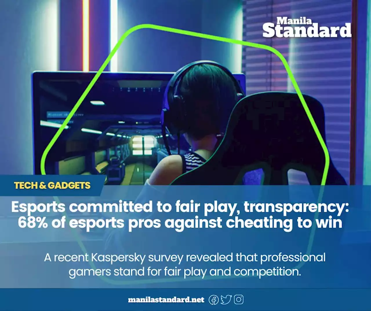 Esports committed to fair play, transparency:68% of esports pros against cheating to win