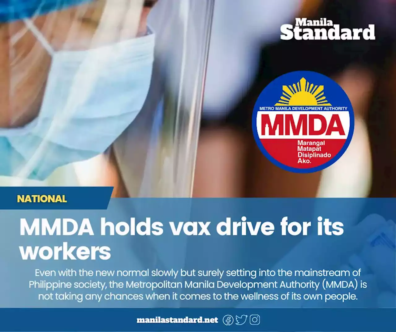 MMDA holds vax drive for its workers