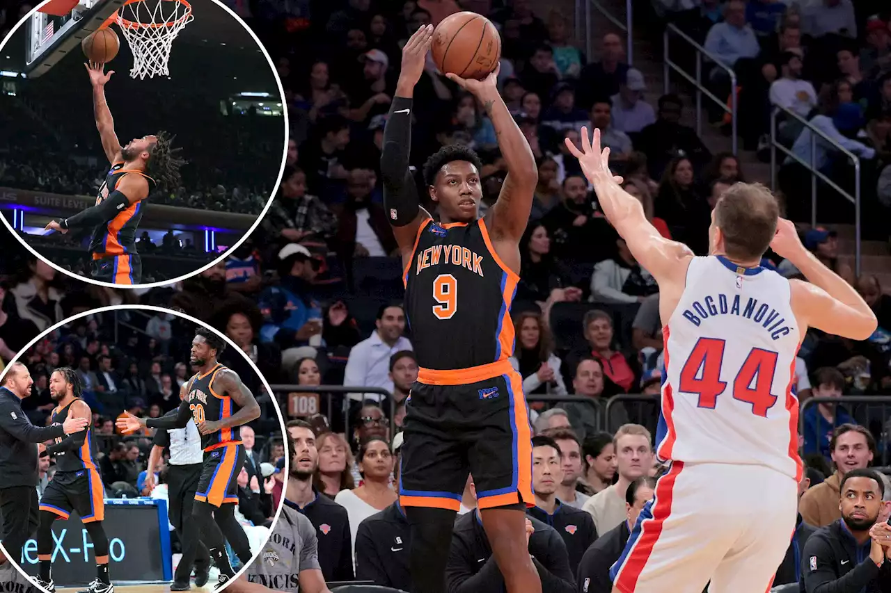 Knicks survive disaster as they stave off comeback in win over Pistons