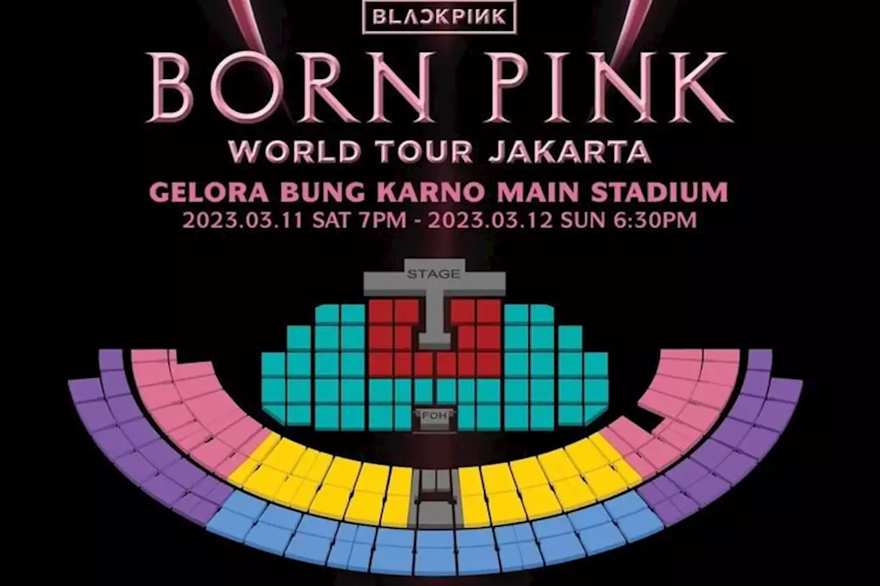 Harga Tiket dan Seating Plan Konser BLACKPINK di Gelora Bung Karno Main Stadium Jakarta - Pikiran-Rakyat.com