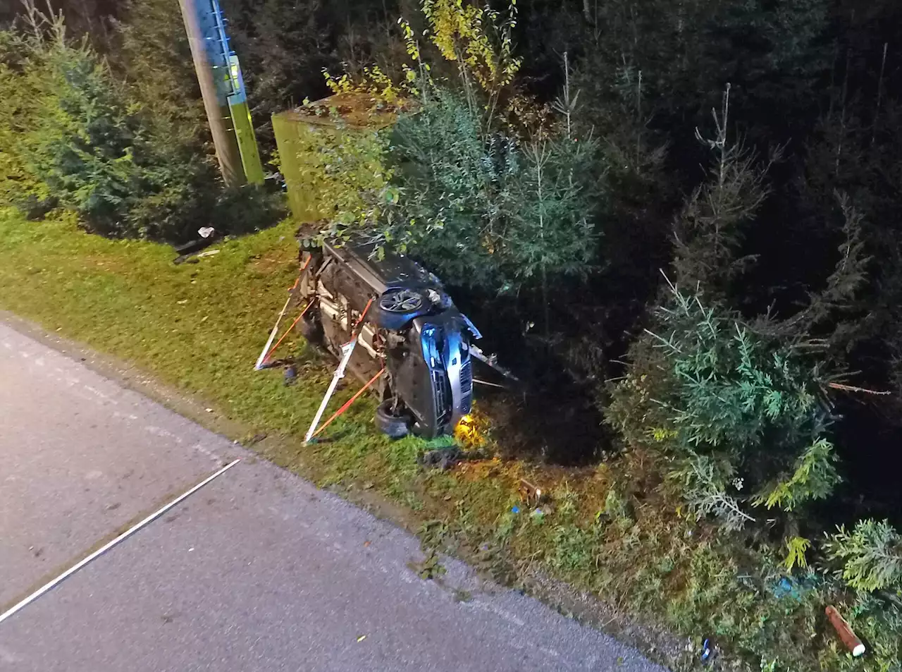 Salmsach TG: Zwei Verletzte bei Unfall – die Strasse wurde für vier Stunden gesperrt