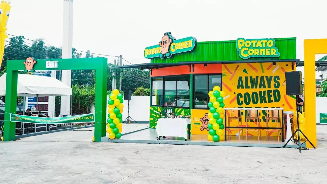 LOOK: Potato Corner opens first drive-thru branch in Quezon City