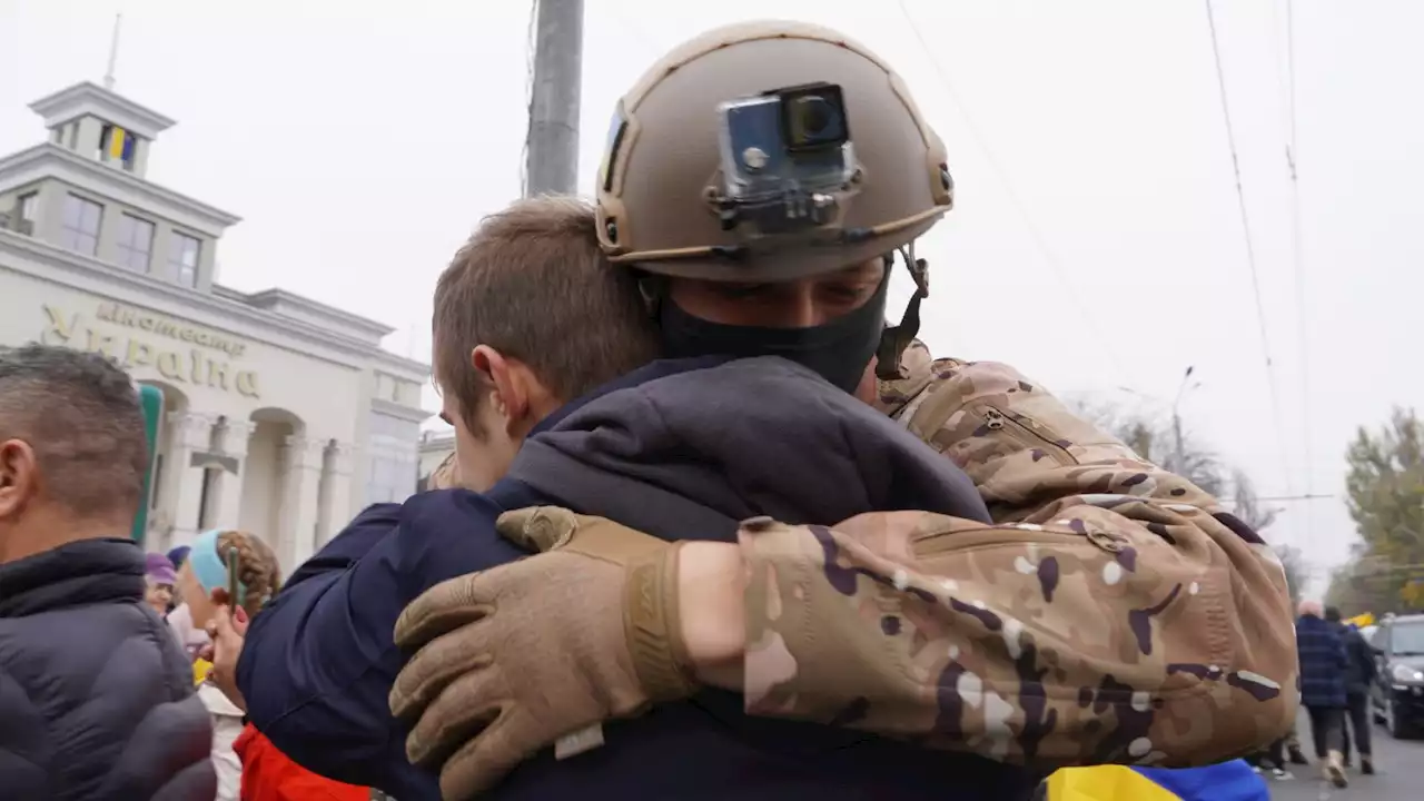 Ukraine war: Tears of relief and joy in Kherson as Ukrainians oppressed by Russian troops cling to their liberators