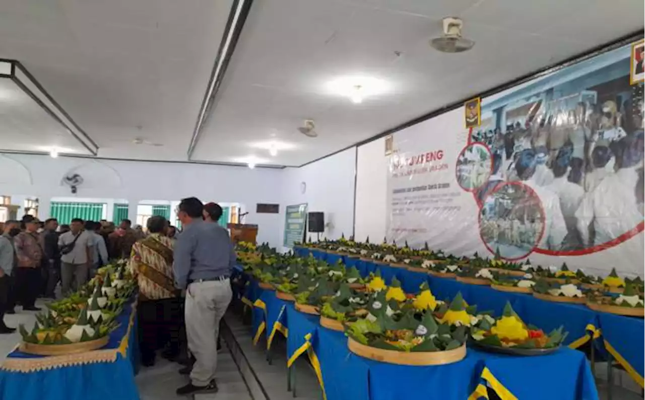 Sambut Pergantian Sekda, Praja Sragen Syukuran dengan 100 Tumpeng