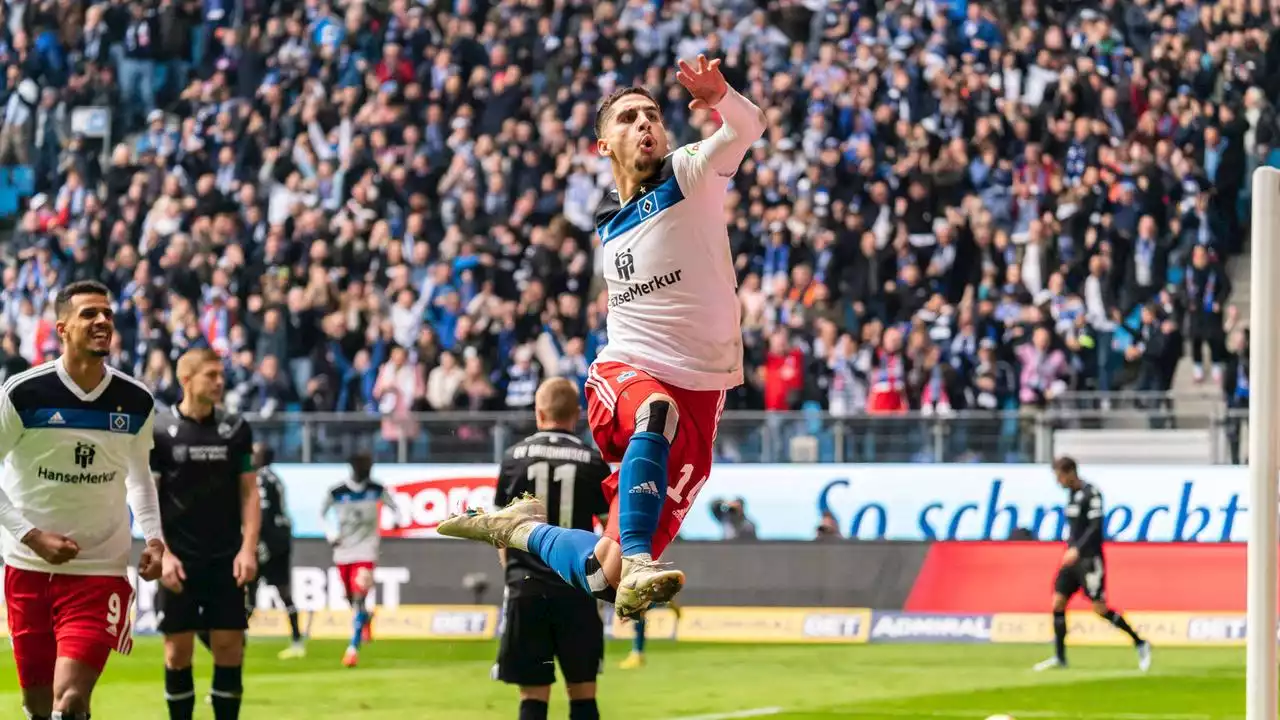 Glatzels Tore bilden den Rahmen: Heimsieg gegen Sandhausen - HSV bleibt Zweiter