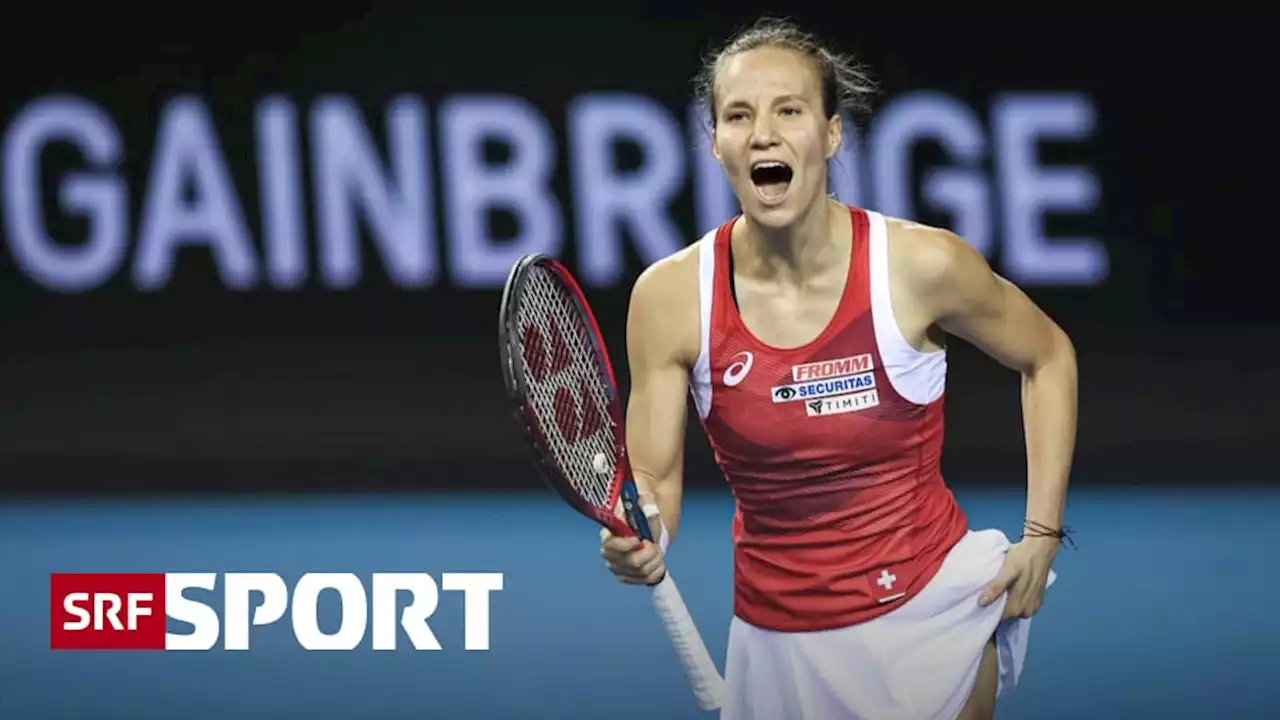 Zwei Einzel-Siege reichen - Bencic und Golubic führen die Schweiz in den Final